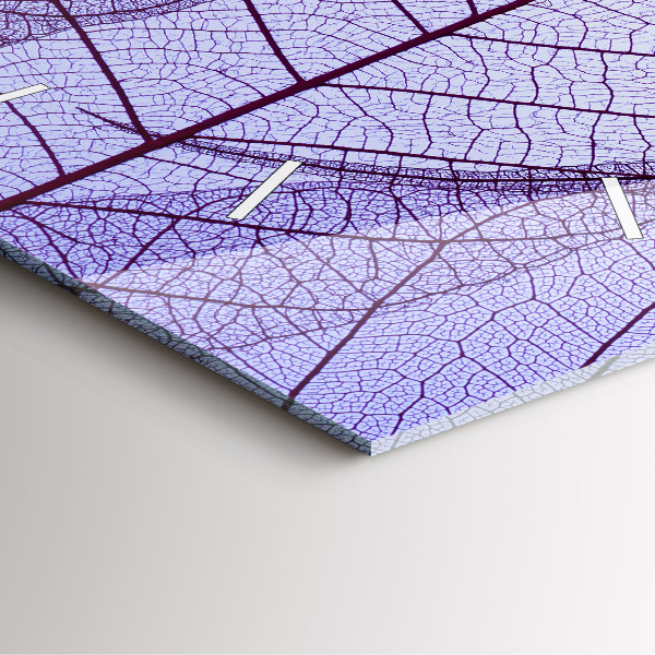 Zegar na ścianę kwadratowy Liście – natura