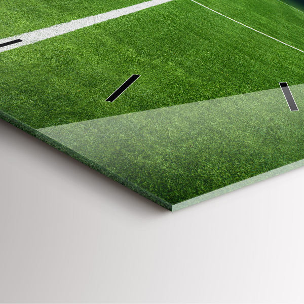 Zegar na ścianę kwadratowy Boisko piłkarskie