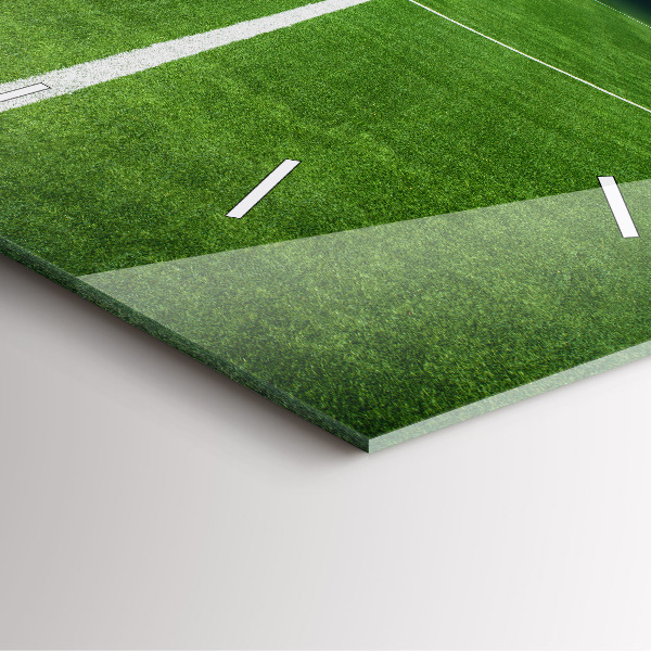 Zegar na ścianę kwadratowy Boisko piłkarskie