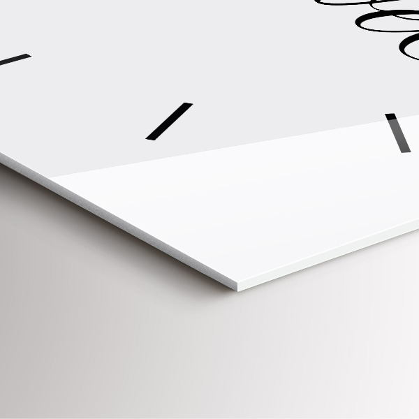 Zegar na ścianę kwadratowy Napis Travel