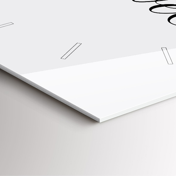 Zegar na ścianę kwadratowy Napis Travel