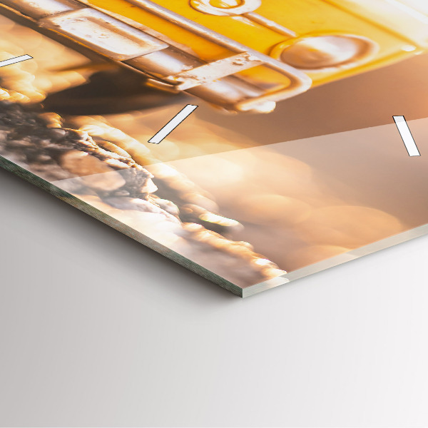 Zegar na ścianę kwadratowy Auto na wakacjach