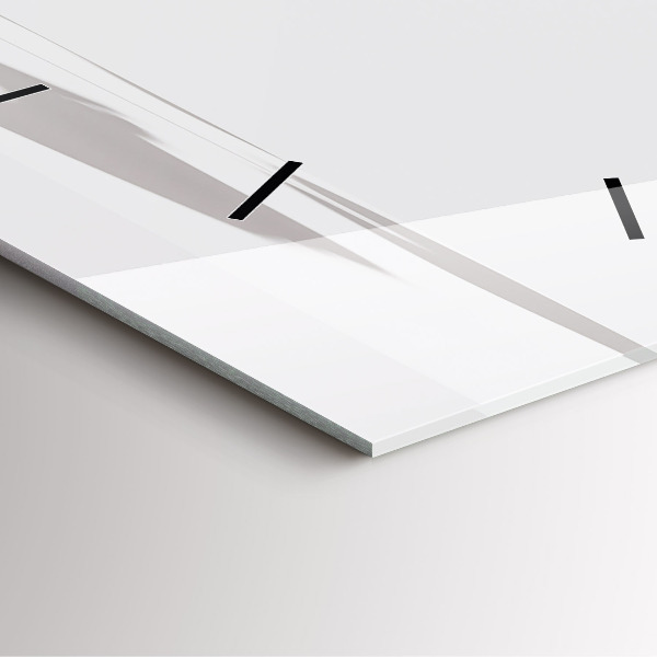 Zegar na ścianę kwadratowy Abstrakcyjne liście