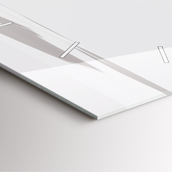 Zegar na ścianę kwadratowy Abstrakcyjne liście