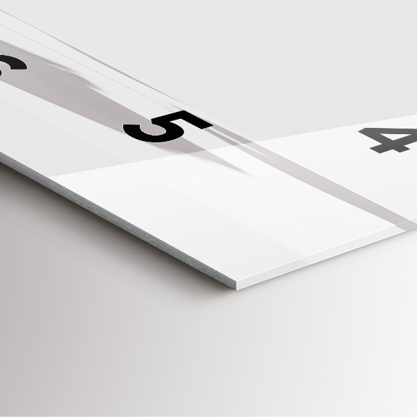 Zegar na ścianę kwadratowy Abstrakcyjne liście