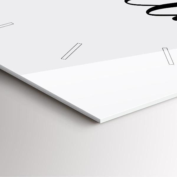 Zegar na ścianę kwadratowy Napis Adventure