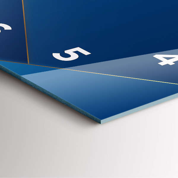 Zegar na ścianę kwadratowy Ozdobna abstrakcja