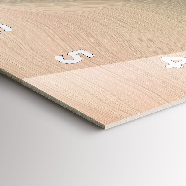 Zegar na ścianę kwadratowy Abstrakcja fal