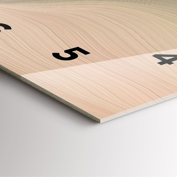 Zegar na ścianę kwadratowy Abstrakcja fal