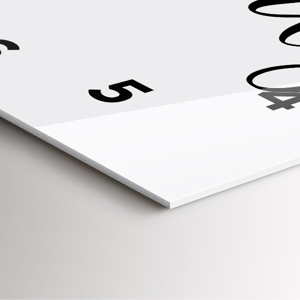 Zegar na ścianę kwadratowy Napis Family i serce