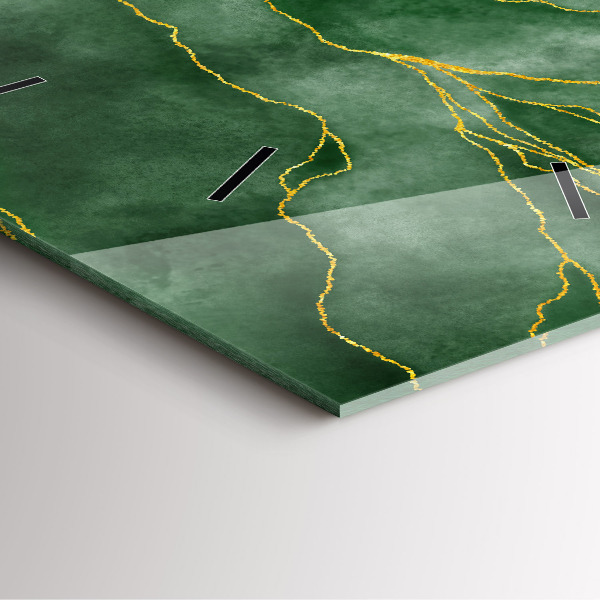 Zegar na ścianę kwadratowy Abstrakcja liście