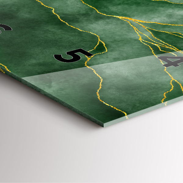 Zegar na ścianę kwadratowy Abstrakcja liście