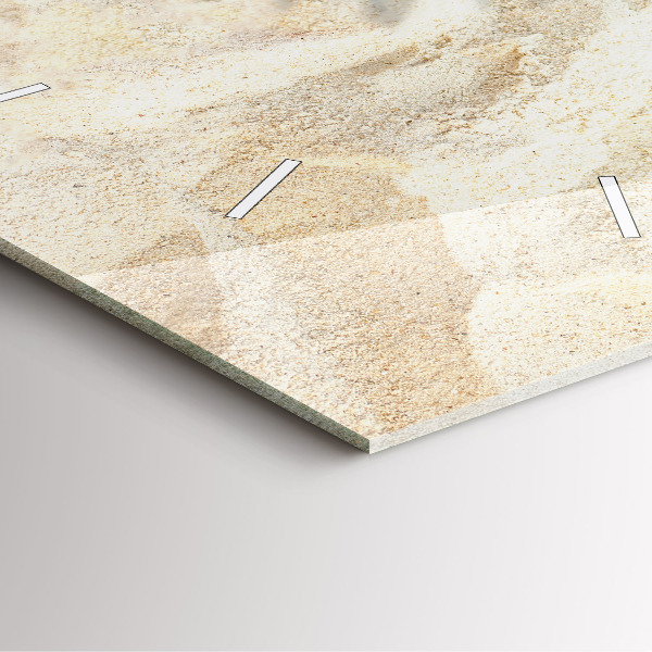 Zegar na ścianę kwadratowy Cień palmy piasek