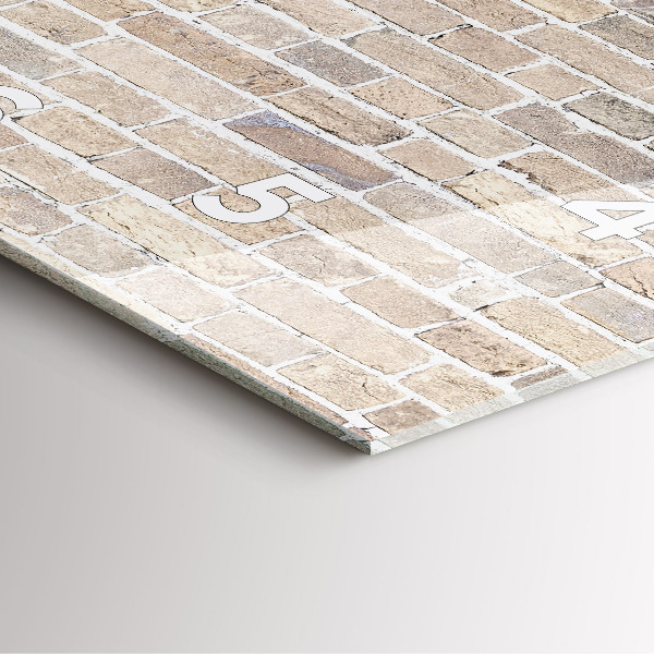 Zegar na ścianę kwadratowy Ceglana ściana