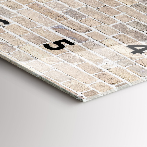 Zegar na ścianę kwadratowy Ceglana ściana