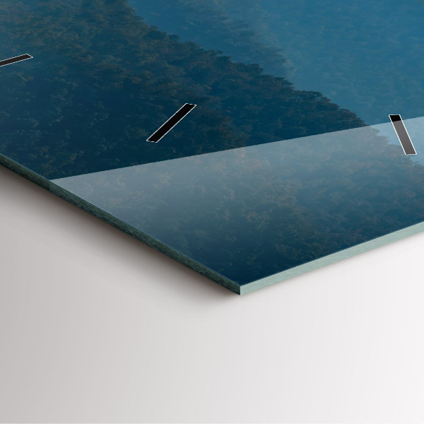 Zegar na ścianę kwadratowy Abstrakcja Krajobraz gór