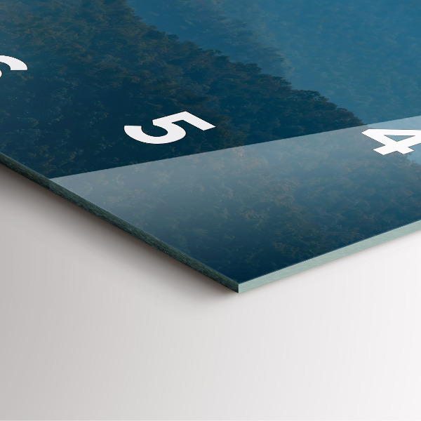 Zegar na ścianę kwadratowy Abstrakcja Krajobraz gór