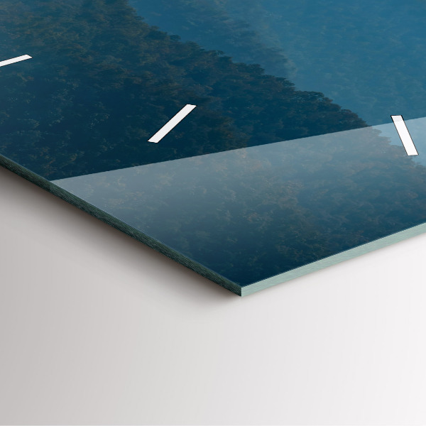 Zegar na ścianę kwadratowy Abstrakcja Krajobraz gór