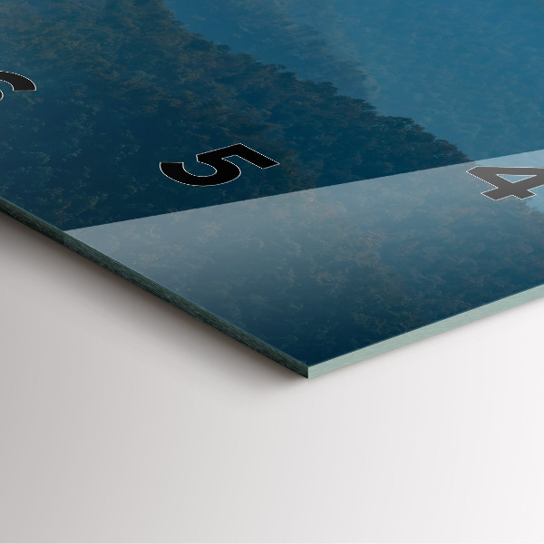 Zegar na ścianę kwadratowy Abstrakcja Krajobraz gór