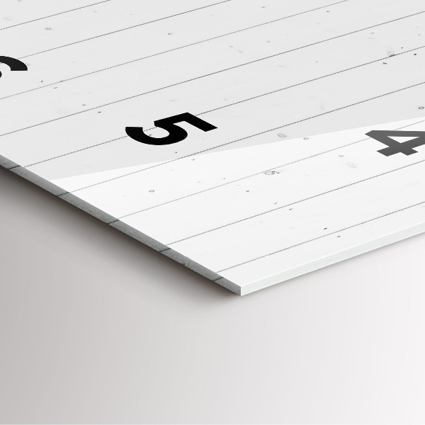 Zegar na ścianę kwadratowy Panele drewniane wzór