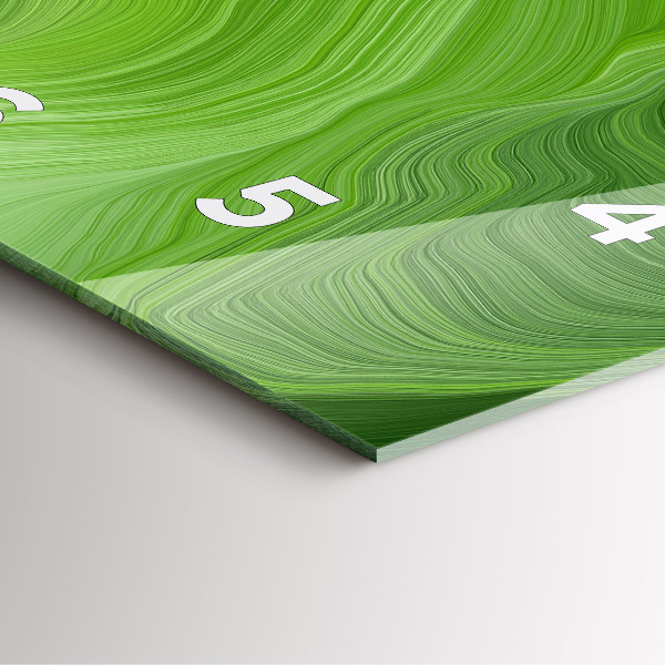 Zegar na ścianę kwadratowy Nowoczesne fale