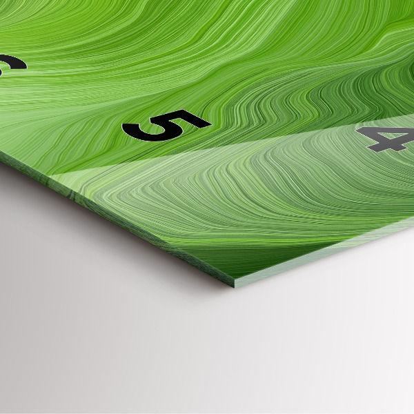 Zegar na ścianę kwadratowy Nowoczesne fale