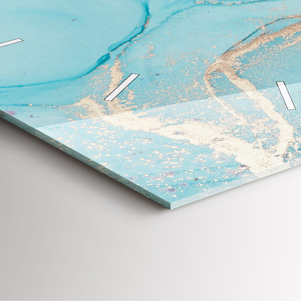 Zegar na ścianę kwadratowy Dekoracyjny marmur