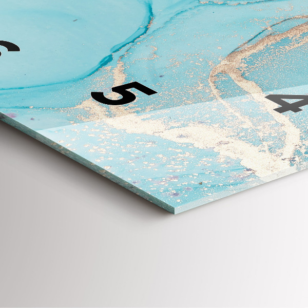 Zegar na ścianę kwadratowy Dekoracyjny marmur