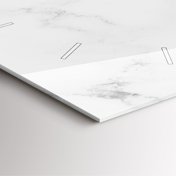 Zegar na ścianę kwadratowy Elegancki marmur