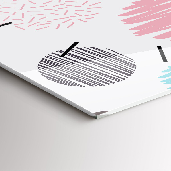 Zegar na ścianę kwadratowy Geometryczny wzór