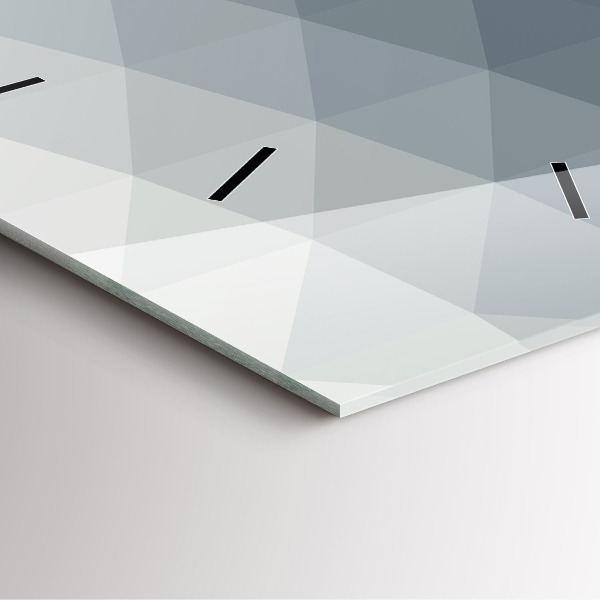 Zegar na ścianę kwadratowy Szara abstrakcja