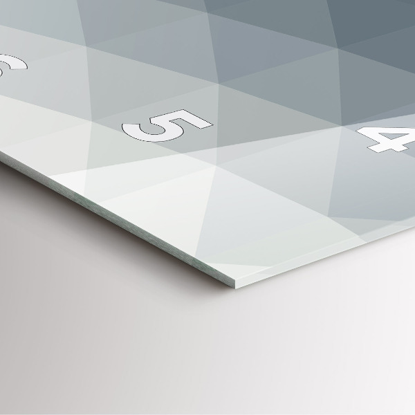 Zegar na ścianę kwadratowy Szara abstrakcja