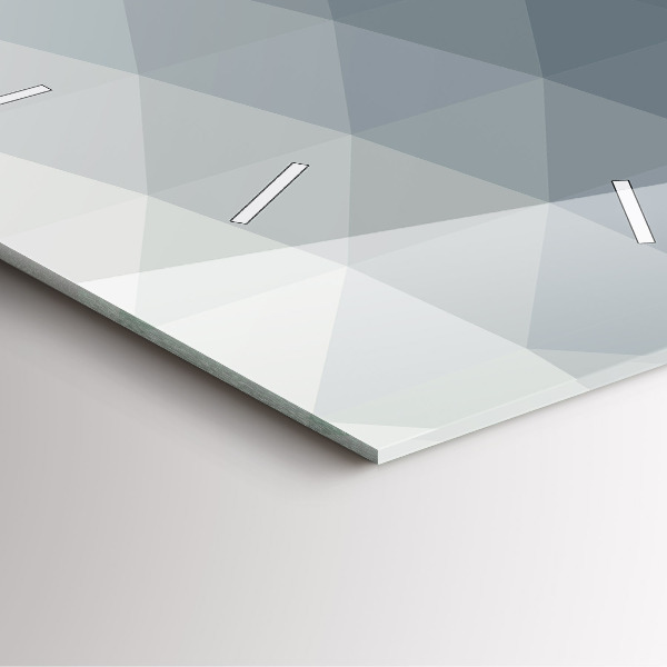 Zegar na ścianę kwadratowy Szara abstrakcja