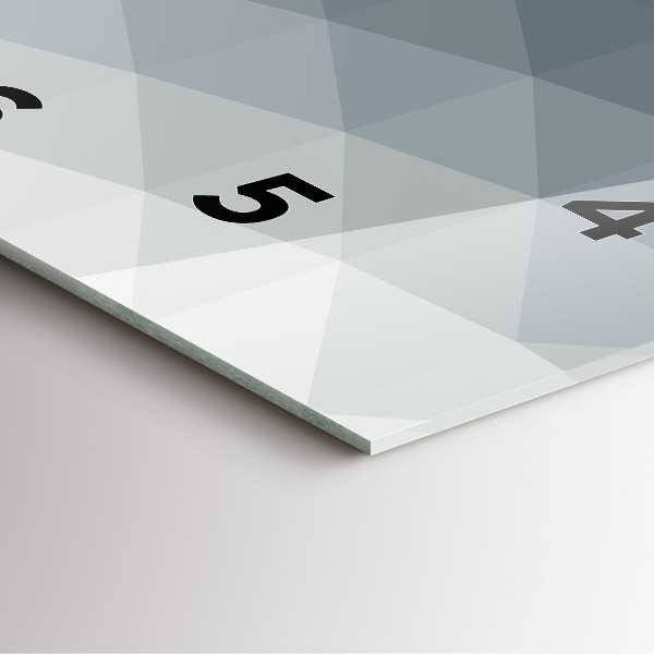 Zegar na ścianę kwadratowy Szara abstrakcja