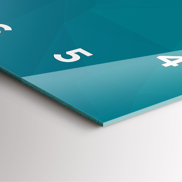 Zegar na ścianę kwadratowy Morska abstrakcja