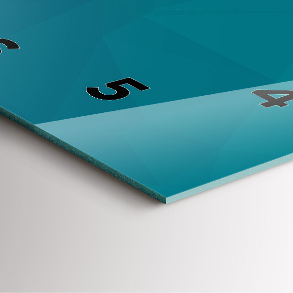 Zegar na ścianę kwadratowy Morska abstrakcja