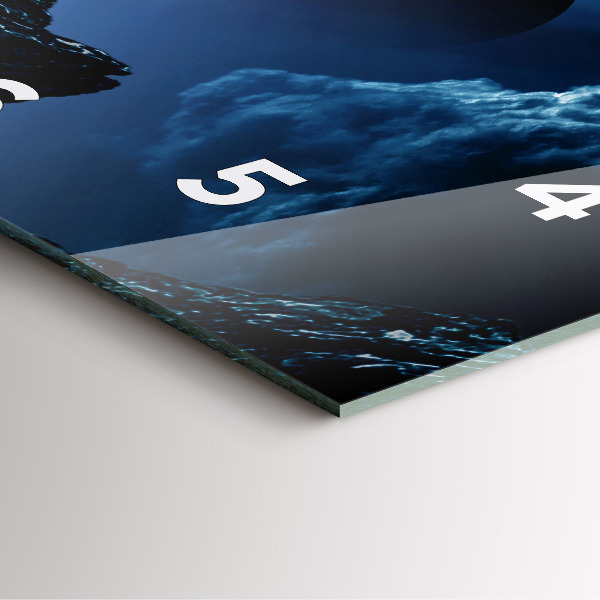 Zegar na ścianę kwadratowy Wielka galaktyka