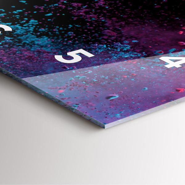 Zegar na ścianę kwadratowy Eksplozja kolorów