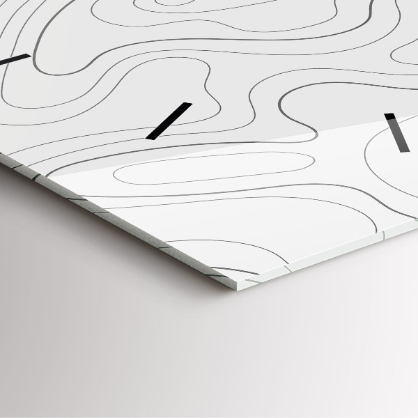 Zegar na ścianę kwadratowy Plamy abstrakcja