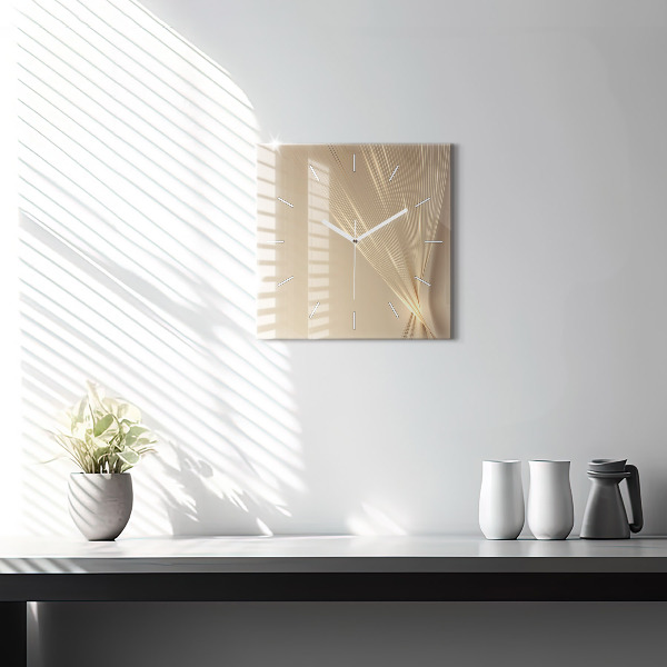 Zegar na ścianę kwadratowy Abstrakcyjne światło
