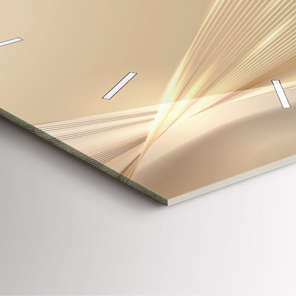 Zegar na ścianę kwadratowy Abstrakcyjne światło