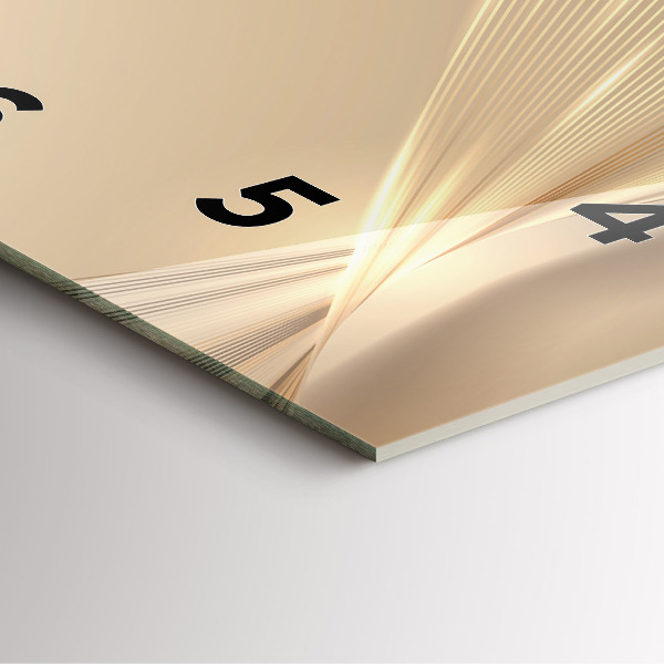 Zegar na ścianę kwadratowy Abstrakcyjne światło