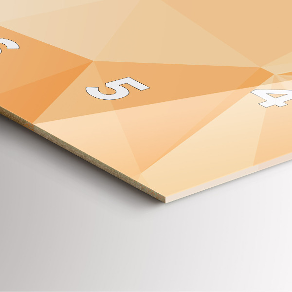 Zegar na ścianę kwadratowy Abstrakcja trójkąty