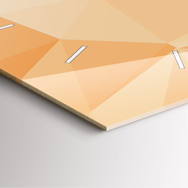 Zegar na ścianę kwadratowy Abstrakcja trójkąty