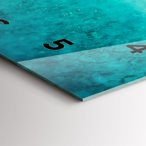 Zegar na ścianę kwadratowy Plaża morze piasek