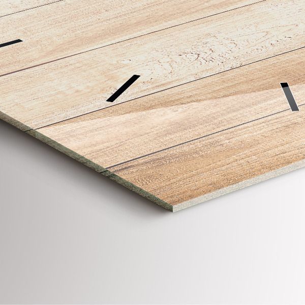 Zegar na ścianę kwadratowy Drewniana tekstura