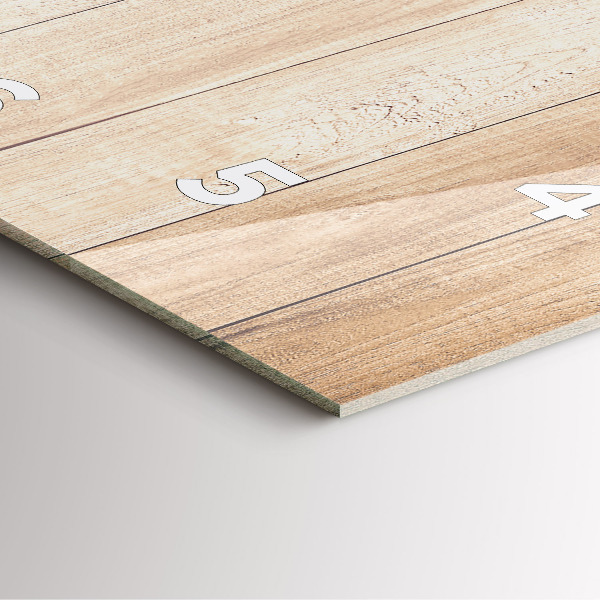 Zegar na ścianę kwadratowy Drewniana tekstura