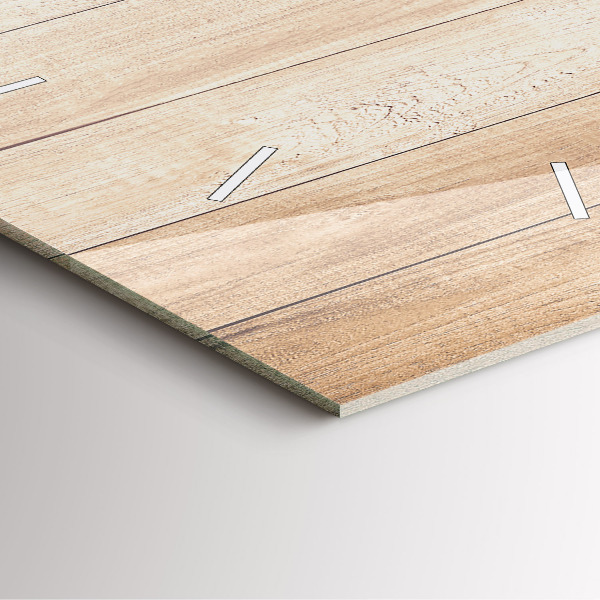 Zegar na ścianę kwadratowy Drewniana tekstura