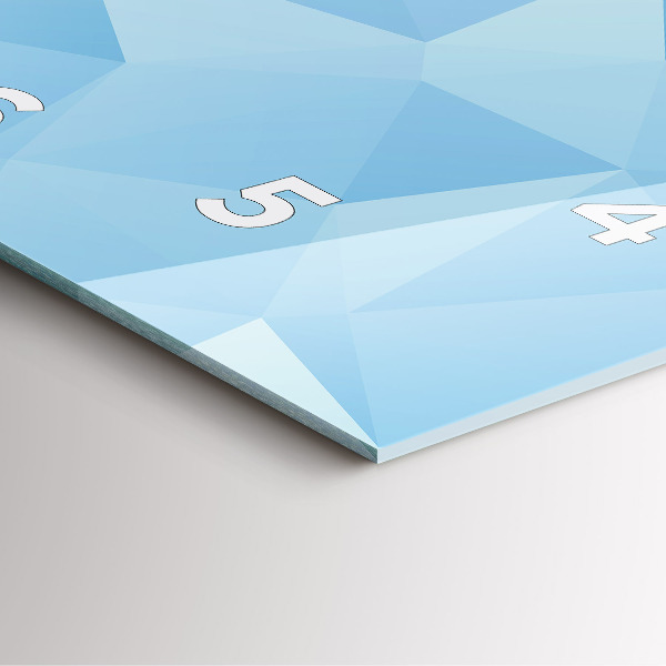 Zegar na ścianę kwadratowy Trójkąty abstrakcja