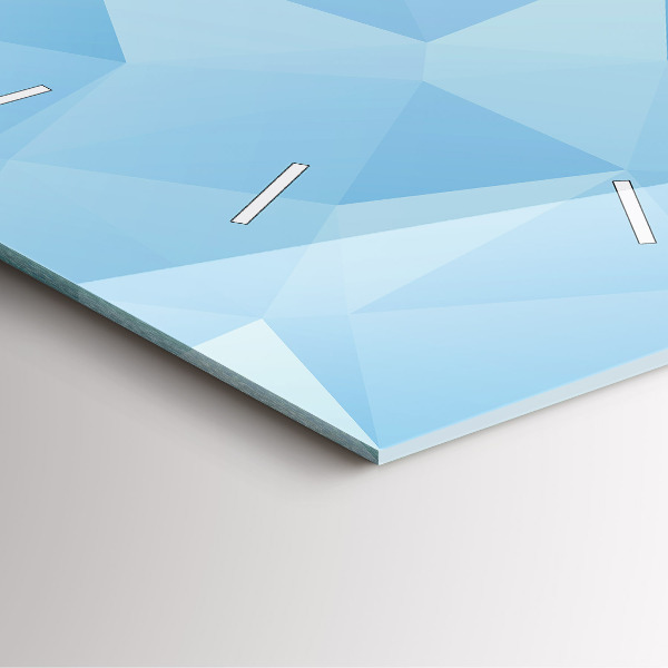 Zegar na ścianę kwadratowy Trójkąty abstrakcja